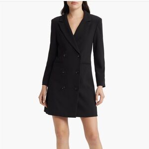 French Connection Whisper Double Breasted Blazer Dress
